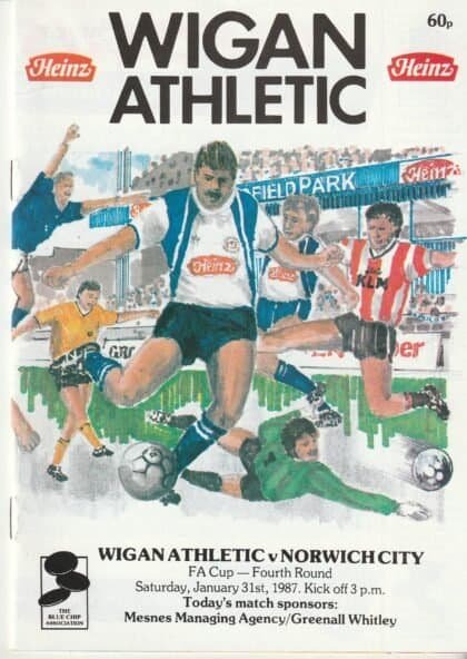 Wigan Athletic v Norwich City 31-Jan-1987