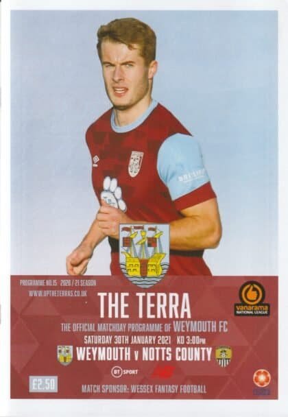 Weymouth v Notts County 30-Jan-2021