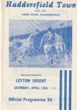 Huddersfield Town v Leyton Orient 15-Apr-1961