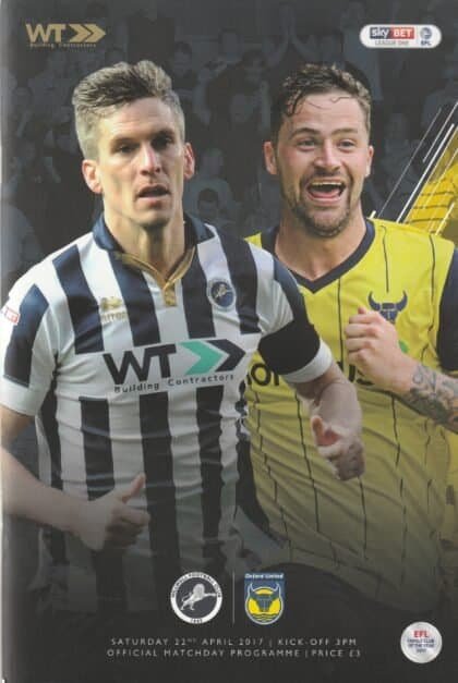 Millwall v Oxford United 22-Apr-2017