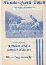 Huddersfield Town v Plymouth Argyle 23-Aug-1961