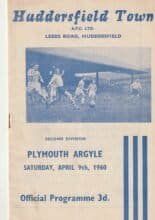 Huddersfield Town v Plymouth Argyle 09-Apr-1960