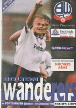 Bolton Wanderers v Portsmouth 17-Sep-1994