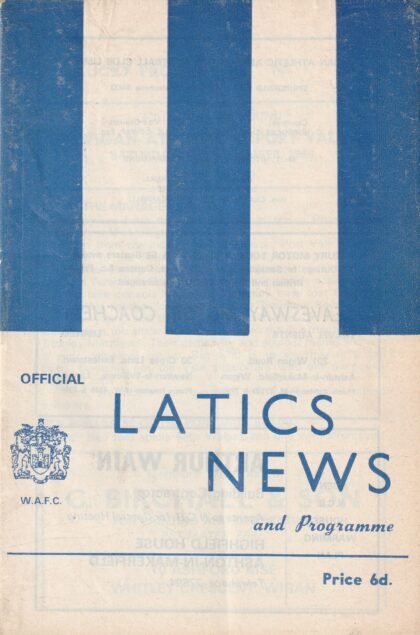 Wigan Athletic v Port Vale  15-Nov-1969