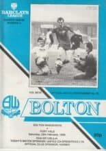 Bolton Wanderers v Port Vale 25-Feb-1989