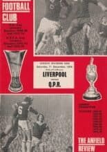 Liverpool v Queens Park Rangers 11-Dec-1976
