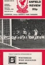 Liverpool v Queens Park Rangers 19-Aug-1978