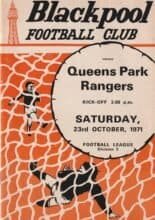 Blackpool v Queens Park Rangers 23-Oct-1971