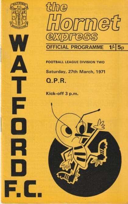 Watford v Queens Park Rangers 27-Mar-1971