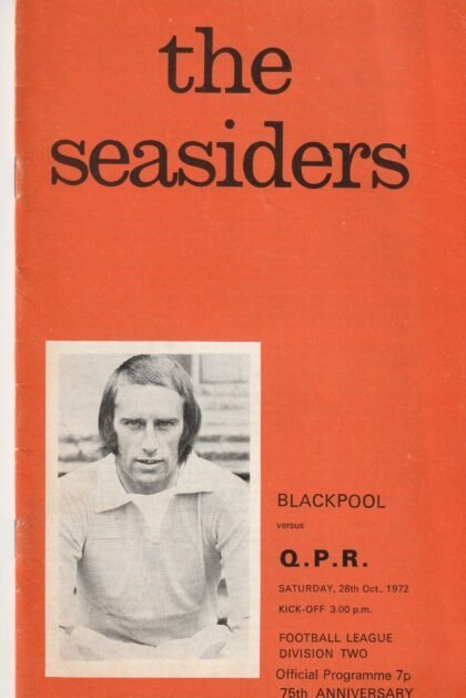 Blackpool v Queens Park Rangers 28-Oct-1972