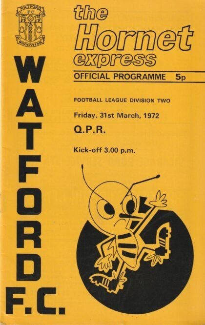 Watford v Queens Park Rangers 31-Mar-1972