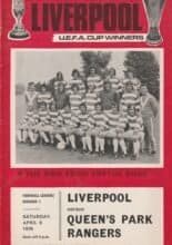Liverpool v Queens Park Rangers 06-Apr-1974