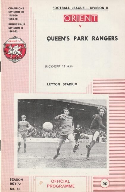 Leyton Orient v Queens Park Rangers  27-Dec-1971