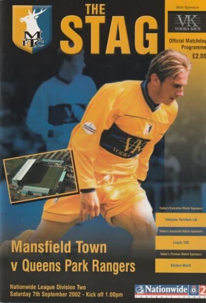 Mansfield Town v Queens Park Rangers 07-Sep-2002