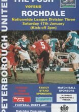 Peterborough United v Rochdale 17-Jan-1998