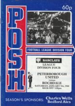 Peterborough United v Rochdale 09-Jan-1988