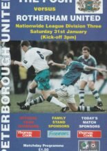 Peterborough United v Rotherham United 31-Jan-1998