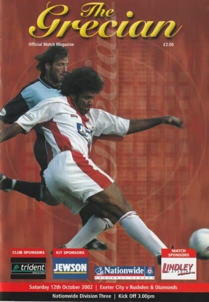 Exeter City v Rushden & Diamonds 12-Oct-2002