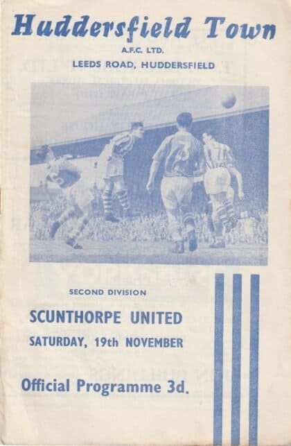 Huddersfield Town v Scunthorpe United    19-Nov-1960
