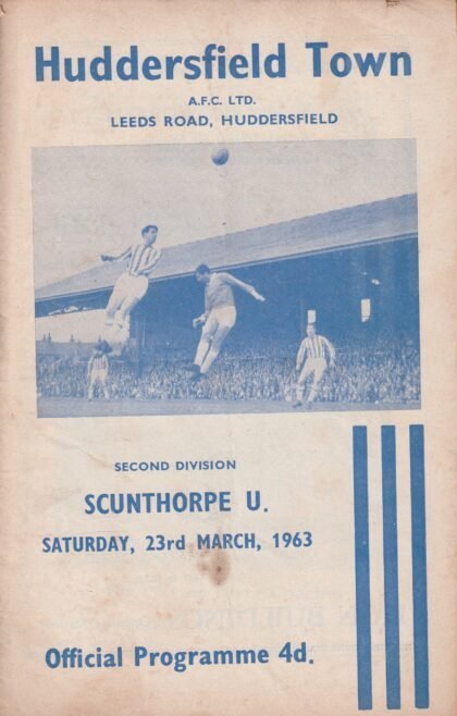 Huddersfield Town v Scunthorpe United   23-Mar-1963