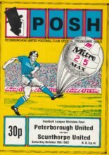 Peterborough United v Scunthorpe United 09-Oct-1982