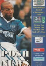Peterborough United v Shrewsbury Town 29-Oct-1996