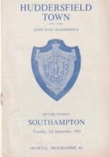 Huddersfield Town v Southampton 03-Sep-1963