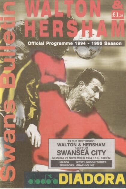 Walton & Hersham v Swansea City 21-Nov-1994