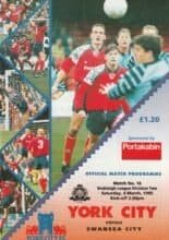 York City v Swansea City 04-Mar-1995