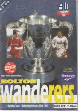 Bolton Wanderers v Swindon Town 22-Feb-1995