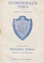 Huddersfield Town v Swindon Town 23-Nov-1963