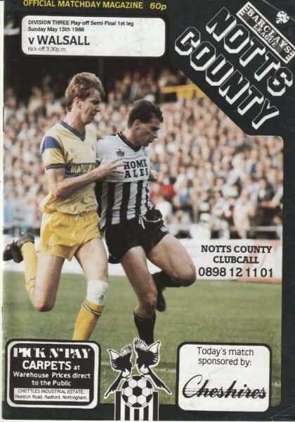 Notts County v Walsall 15-May-1988