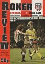 Sunderland v West Ham United 30-Sep-1978