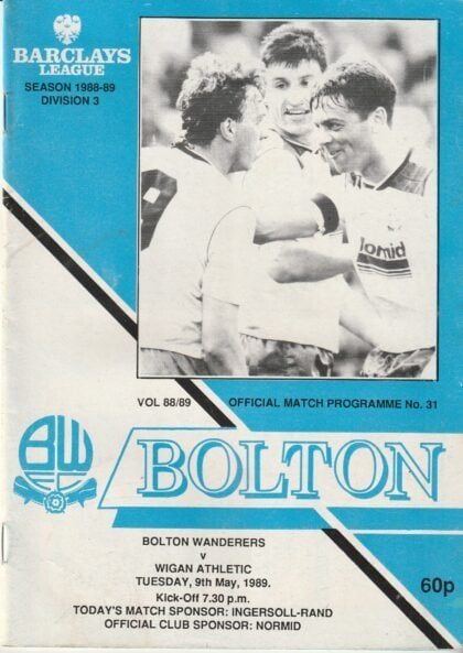Bolton Wanderers v Wigan Athletic 09-May-1989