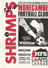 Morecambe v Workington 22-Sep-1990