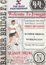 Bamber Bridge v Workington 09-Nov-1993