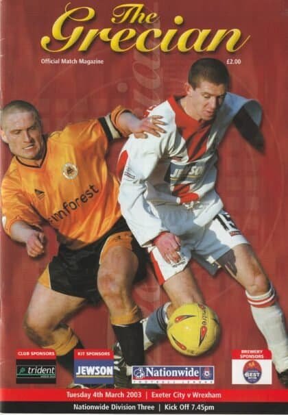 Exeter City v Wrexham 04-Mar-2003