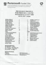 Portsmouth v Glasgow Celtic 10-Jul-2002