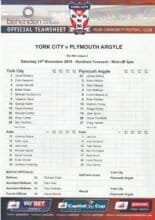 York City v Plymouth Argyle  14-Nov-2015