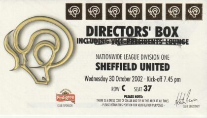 Derby County v Sheffield United   30-Oct-2002