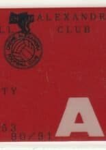 Crewe Alexandra Season ticket card 1990-91