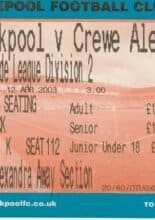 Blackpool v Crewe Alexandra 12-Apr-2003