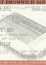 West Bromwich Albion v Manchester United 11-Jan-2003