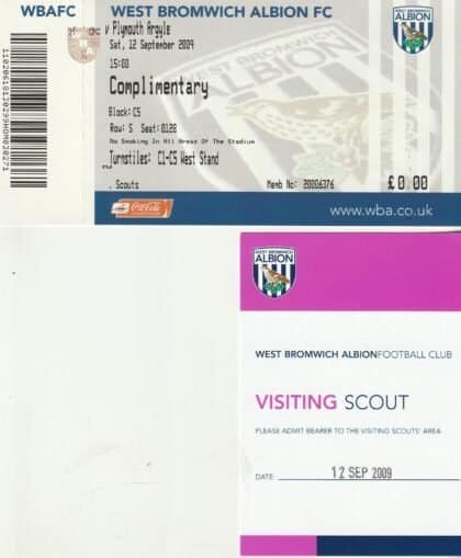 West Bromwich Albion v Plymouth 12-Sep-2009