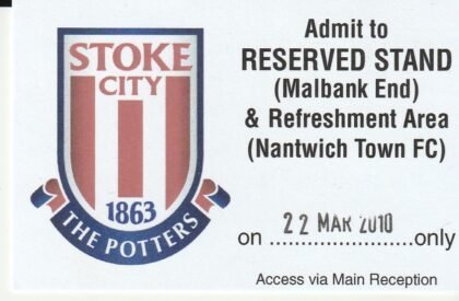 Stoke City Reserves v Portsmouth Reserves 23-Mar-2010