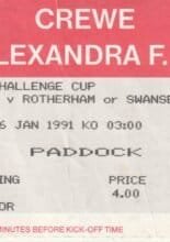Crewe Alexandra v Rotherham United 26-Jan-1991