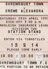 Shrewsbury Town v Crewe Alexandra 29-Apr-1995