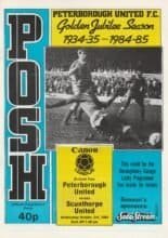 Peterborough United v Scunthorpe United 03-Oct-1984