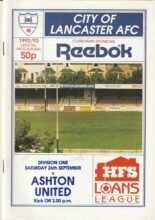Lancaster City v Ashton United 26-Sep-1992
