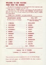 Scunthorpe United v Hull City 30-Jul-1977